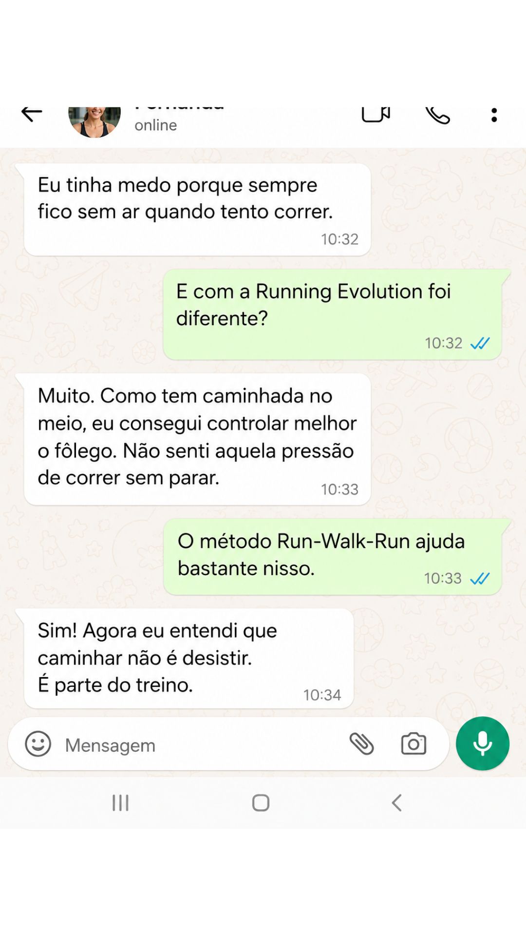 Depoimento de aluno Running Evolution